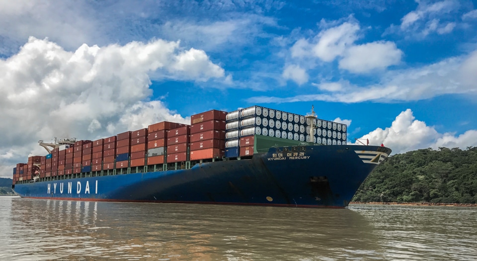 Ship on Panama Canal Panama Whitehawk Birding