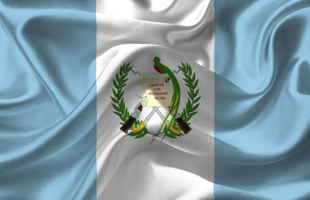 Guatemala Flag with Quetzal national bird Whitehawk Birding